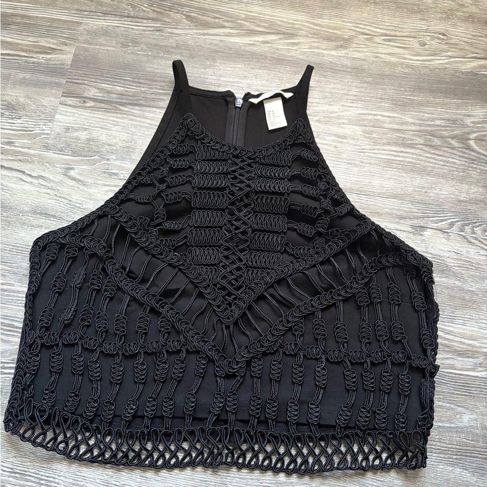 H&M Black Crop Top